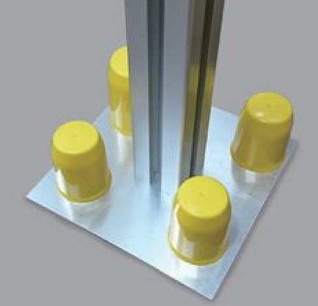 ボルト用保護キャップボルト用保護カバーPCB6W（ダブルナット用）PCB6S(シングルナット用）黄色