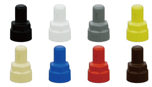 PCA8Wボルト余長ダブルナットカバー内ねじ付き エラストマー【TPE】製