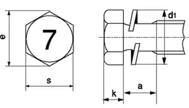 7マーク（7T)六角ボルト | 富田螺子株式会社