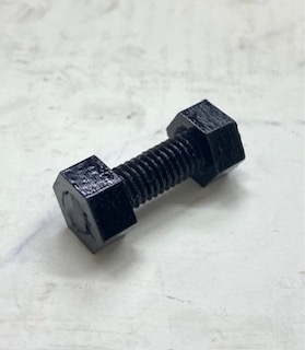 FRP　VE絶縁六角ボルトM8-25　特注製作