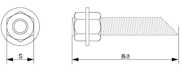 ケミカル寸切ボルト　便利な　ナットワッシャーセット規格